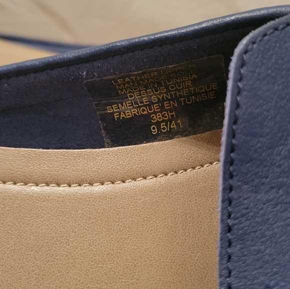 Mercer & Madison Blue Leather Slip On Flats Size 9.5 - Picture 9 of 10